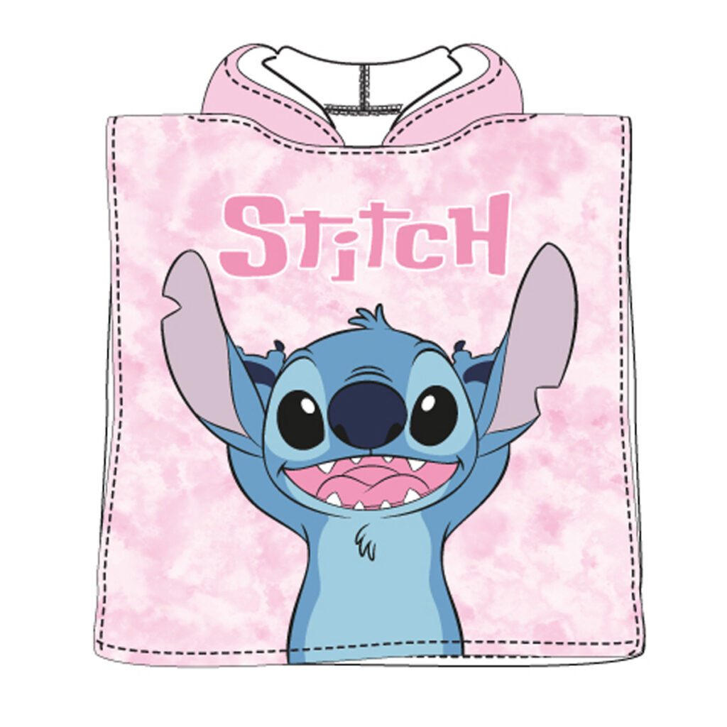 Ye83051 Poncho Infantil De La Stitch Dsiney Venta Al Mayor Almacen Distribuidor Marca Suncity 1